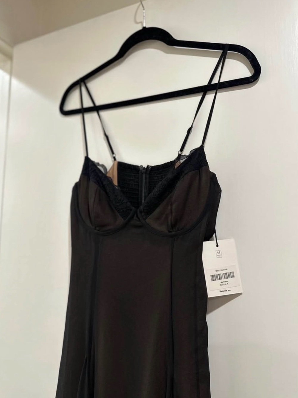 Reformation Laia Dress in black (size 8)